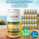 【ふるさと納税】【毎月定期便】【与謝野町産ホップ使用クラフトビール】 ASOBI 350ml ×24本セット全6回【4058789】