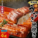 【ふるさと納税】関西風うなぎ地焼き特大 冷凍真空 4尾×250g うなぎ ウナギ タレ 老舗 伝統 蒲焼き 小分け 丑の日 ひつまぶし うな重 お取り寄せ グル...