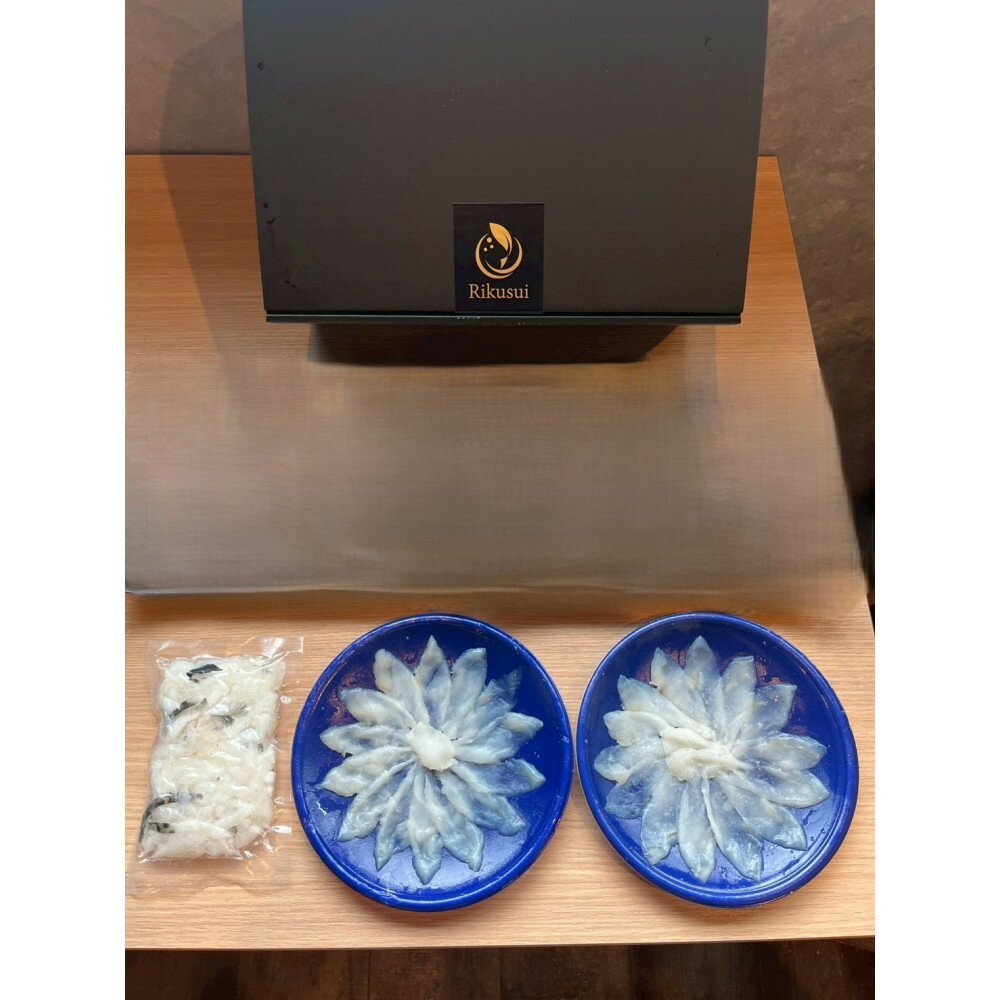 大阪産トラフグ「ふぐの神」てっさ(2人前)セット(てっさ50g、湯引き70g) | トラフグ てっさ 湯引き ふぐ料理 大阪産 新鮮 海鮮 グルメ フグ刺身 人気 おすすめ 送料無料