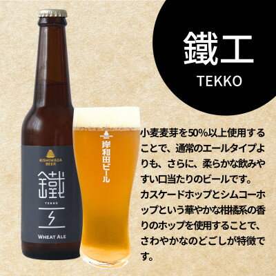 【ふるさと納税】岸和田ビール　鐵工(12本セット)　クラフトビール【配送不可地域：離島】【1414026】