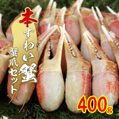 【ふるさと納税】本ずわい蟹 蟹爪セット 400g【配送不可地