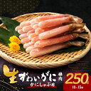 【ふるさと納税】生ズワイガニ カニしゃぶ用 棒肉 250g (10~15本) セット 詰め合わせ かに カニ 蟹 ズワイガニ ポーション 冷凍 生蟹 カニ足 海の幸 魚介 魚介類 海鮮 大阪 大阪府 岸和田市 お届け:最大で1ヶ月程度かかる場合がございます。