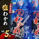 【ふるさと納税】生わかめ 大阪泉州沖 塩わかめ 100g 5袋 セット 詰め合わせ ワカメ わかめ 国産 国産わかめ 海藻 みそ汁 みそ汁の具 お吸い物 酢の物 大阪 大阪府 岸和田市