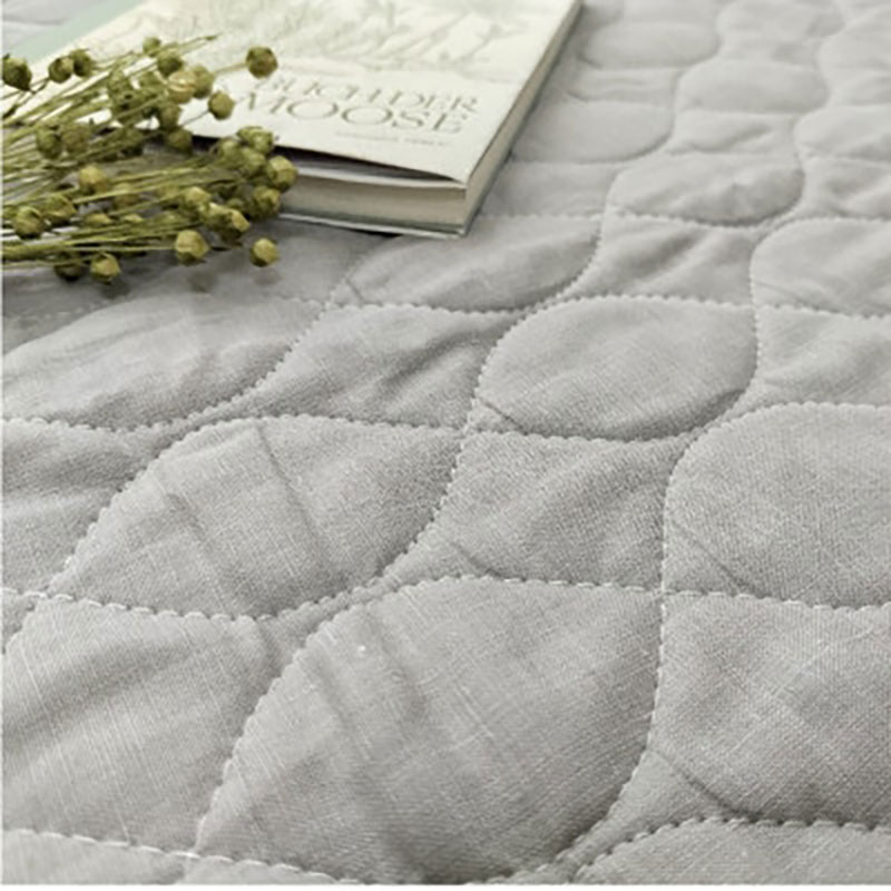 【ふるさと納税】枕カバー Mサイズ 43×63cm 2枚 グレー セット 艶やか リネン 100% 枕パッド 枕パット 枕 カバー ピローケース ピローカバー リネン100% 麻 リネン枕パッド日本製 日本製 寝具 大阪 大阪府 岸和田市　お届け：お申し込み後、3週間程度で順次発送予定