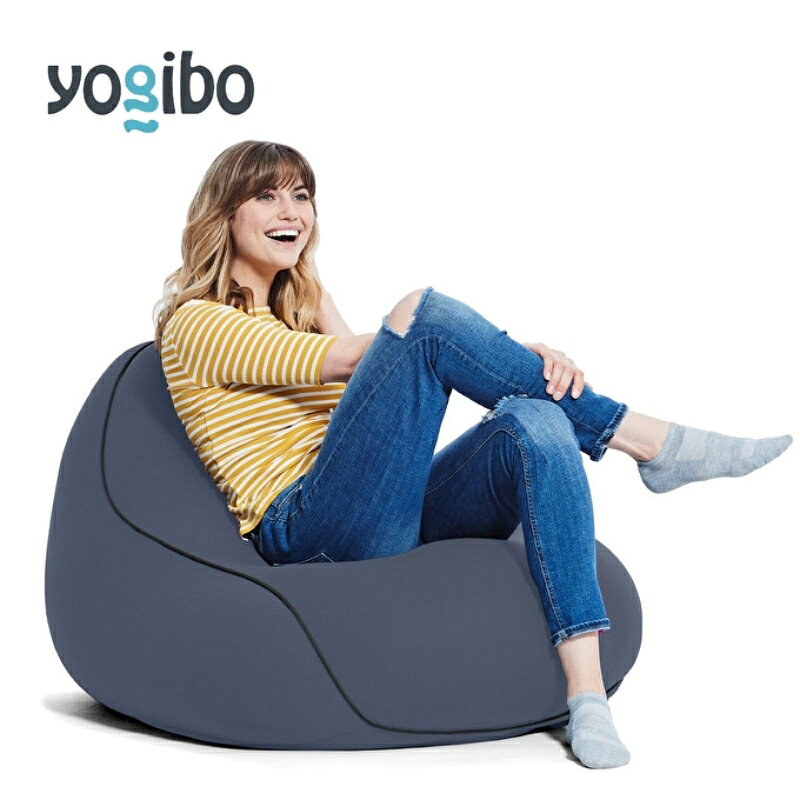 【ふるさと納税】Yogibo Lounger ネイビーブルー ヨギボー ラウンジャー 1人掛け 一人暮らし ビーズ ソファ ソファー ビーズソファ ビーズソファー ビーズチェア 家具 インテリア 大阪府 岸和田市　お届け：入金確認後、約1ヶ月～2か月お時間を頂く場合があります