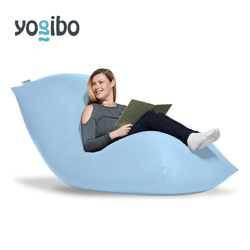【ふるさと納税】ビーズクッション ヨギボー マックス ペールブルー Yogibo Max 特大 ソファベッド 洗えるカバー インテリア 快適 ギフト プレゼント おしゃれ おすすめ 結婚祝い 誕生日　お届け：入金確認後、約1ヶ月～2か月お時間を頂く場合があります