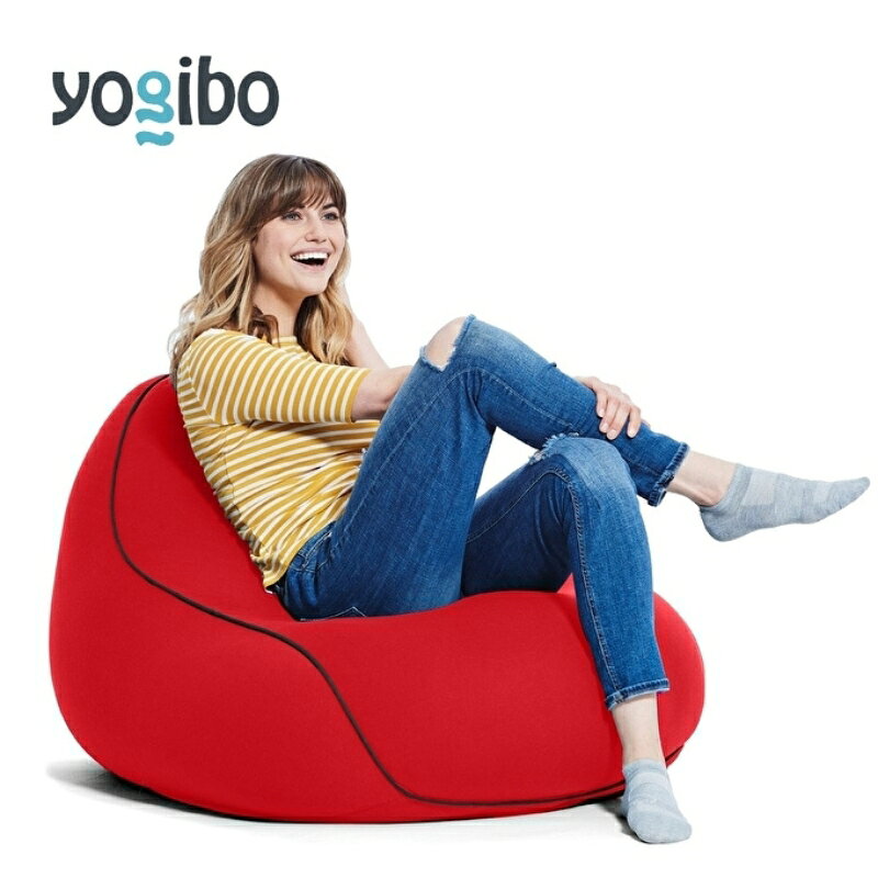 【ふるさと納税】ビーズクッション ヨギボー ラウンジャー レッド Yogibo Lounger 1人掛け 背もたれ ローソファ パーソナルチェア 洗えるカバー インテリア ギフト おしゃれ 結婚祝い 誕生日　お届け：入金確認後、約1ヶ月～2か月お時間を頂く場合があります