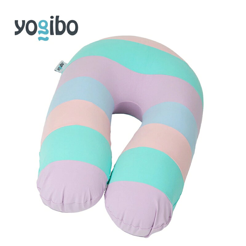 【ふるさと納税】ビーズクッション ヨギボー サポート レインボー パステル Yogibo Support Rainbow 授乳クッション 背もたれ 肘置き U字型 洗えるカバー ギフト プレゼント 贈り物 結婚祝い 誕生日　お届け：入金確認後、約1ヶ月～2か月お時間を頂く場合があります