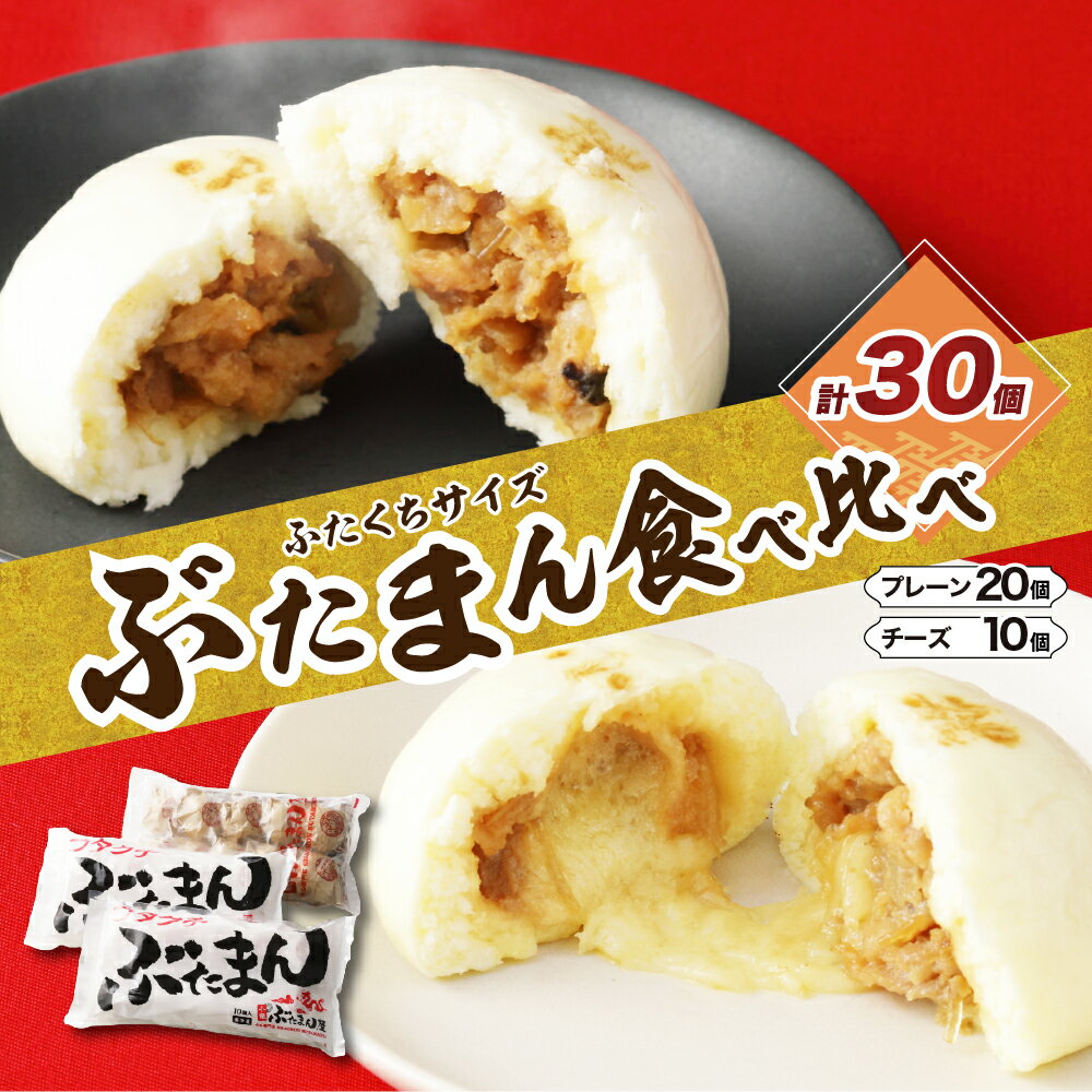 フタクチぶたまん 20個 チーズぶたまん 10個 2種 食べ比べ セット 詰め合わせ 豚まん 冷凍 中華 点心 肉まん お取り寄せ グルメ 小龍ぶたまん屋 大阪府 吹田市