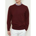【ふるさと納税】日本製 カシミヤ100% 丸首セーター ワイン Lサイズ|敬老の日 お歳暮 御歳暮 贈答品 ギフト 誕生日プレゼント 贈り物 父の日 母の日 お...