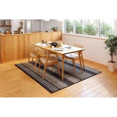 日本製 撥水・防汚 カーペット ブラウン 1枚 約180×220cm 600022200型|防ダニ 抗菌 撥水 防汚 オールシーズン インテリアラグ フローリング傷つきにくい 機能加工 ホットカーペット対応 [1124]