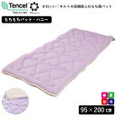 【ふるさと納税】もちもち 敷パッド ハニー (シングル 95×200cm) ラベンダー色 1枚|快眠 快適 熟睡 寝具 ベッド 新生活 敬老の日 新生活 お歳暮...
