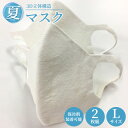 【ふるさと納税】大津毛織 夏マスク Lサイズ 2枚組 保冷剤装着できる洗って使える和紙3D立体構造|マスク ますく 夏用 夏用マスク 3D 3Dマスク 立体 立...