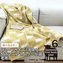 【ふるさと納税】【ハーフサイズ】洗えるタスマニアラムウール混毛布 100×140cm