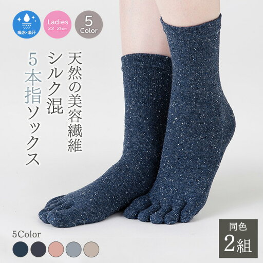 【ふるさと納税】天然の美容繊維 シルク混5本指ソックス 同色2組 フリーサイズ H-SO1200X2 【ふるさと納税】天然の美容繊維 シルク混5本指ソックス 同色2組 フリーサイズ H-SO1200X2