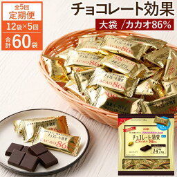 【ふるさと納税】【定期便 全5回10ケ月】明治チョコレート効果カカオ86％大袋（計2.52kg）【2ケ月に1回お届け】