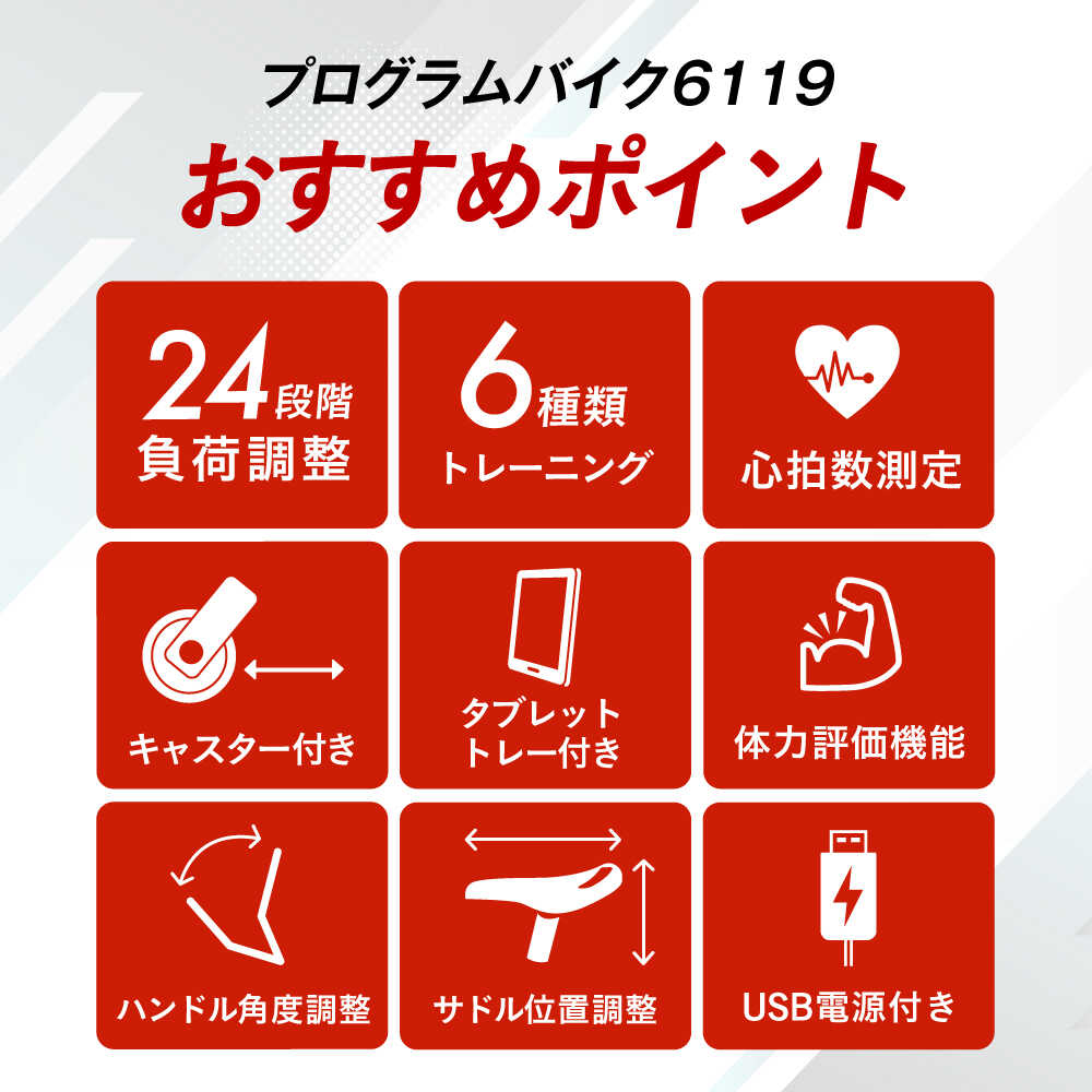 【ふるさと納税】プログラムバイク6119/AFB6119/アルインコ[AOAB049] エアロバイク フィットネスバイク マシン トレーニング ダイエット 有酸素運動 ミニ コンパクト 静音 家庭用 おすすめ 人気 定番 女性 男性 高齢者 初心者 ギフト プレゼント 送料無料 アルインコ