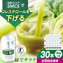 【ふるさと納税】【定期便6回】サンスター 緑でサラナ 30本セット 160g 野菜ジュース 青汁 サラナ 缶 ケース まとめ買い 健康 特定保健用食品 トクホ ...