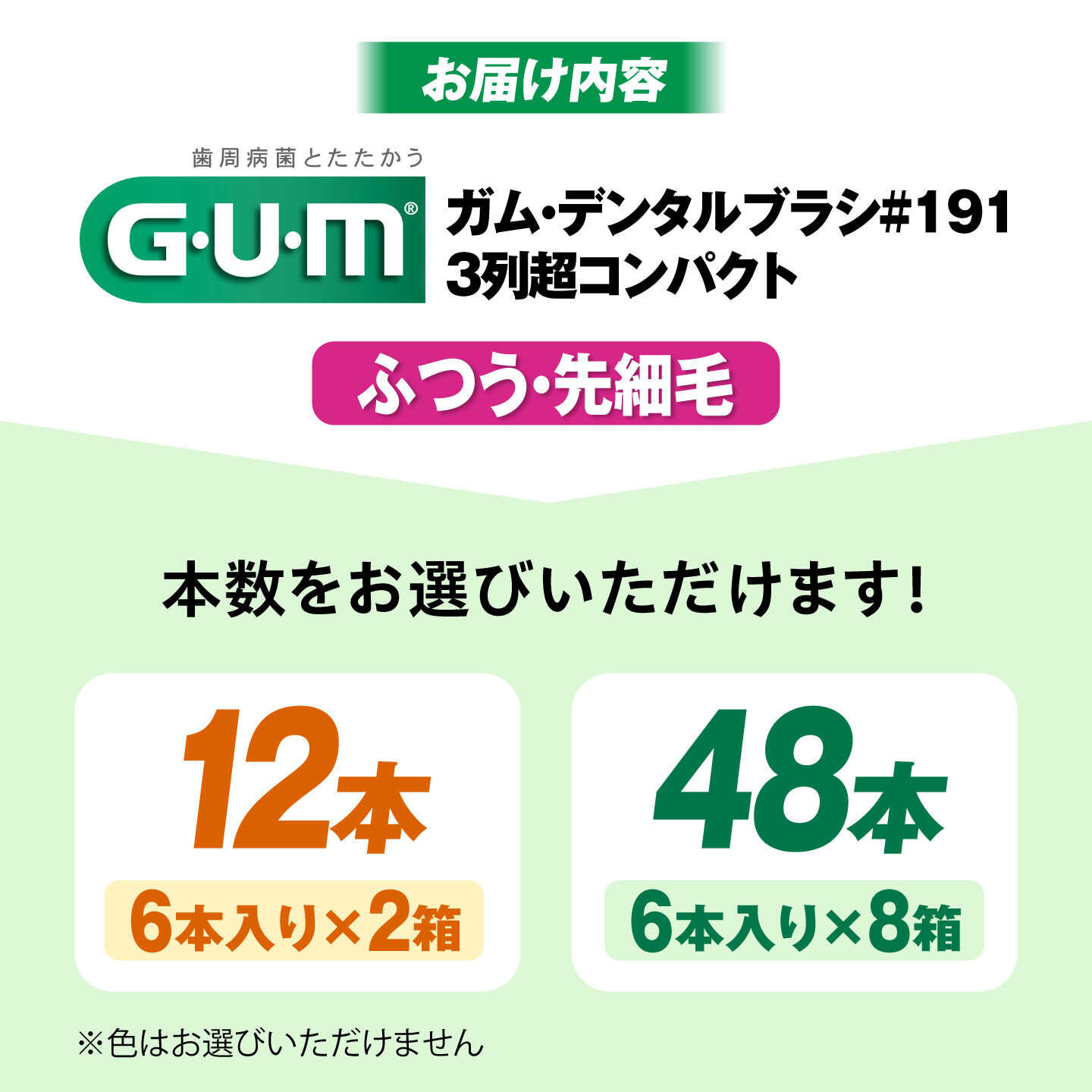 【ふるさと納税】ガム・デンタルブラシ #191 【ふつう・先細】【選べる容量】 歯磨...