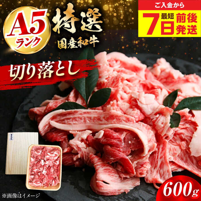 [お中元対象][最短7日以内発送]国産和牛切落し 600g 肉 お肉 国産 和牛 冷凍 大阪府高槻市/株式会社ミートモリタ屋[AOAI010]