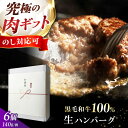 【ふるさと納税】《ミシュラン出身シェフ監修ソース付き》黒毛和牛 生ハンバーグ(140g×6個) 牛肉 冷凍 黒毛和牛 ハンバーガー ステーキ 大阪府高槻市/株式...