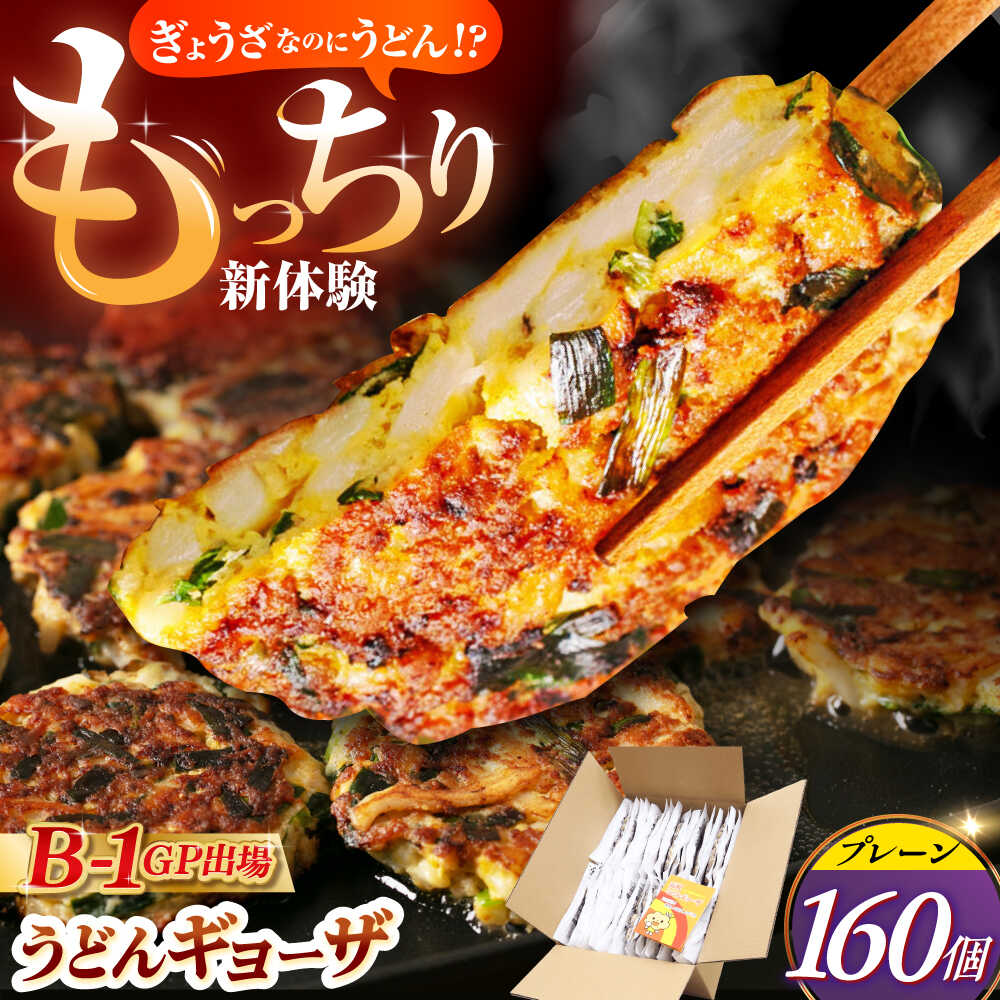 【ふるさと納税】高槻うどんギョーザふるさとギフト 【プレーン＆カレー 160個】 餃子 ぎょうざ ギョーザ うどん 焼きうどん ご当地 ご当地餃子 おかず 中華 中華料理 大阪府高槻市/高槻うどんギョーザの会 [AOAU005]