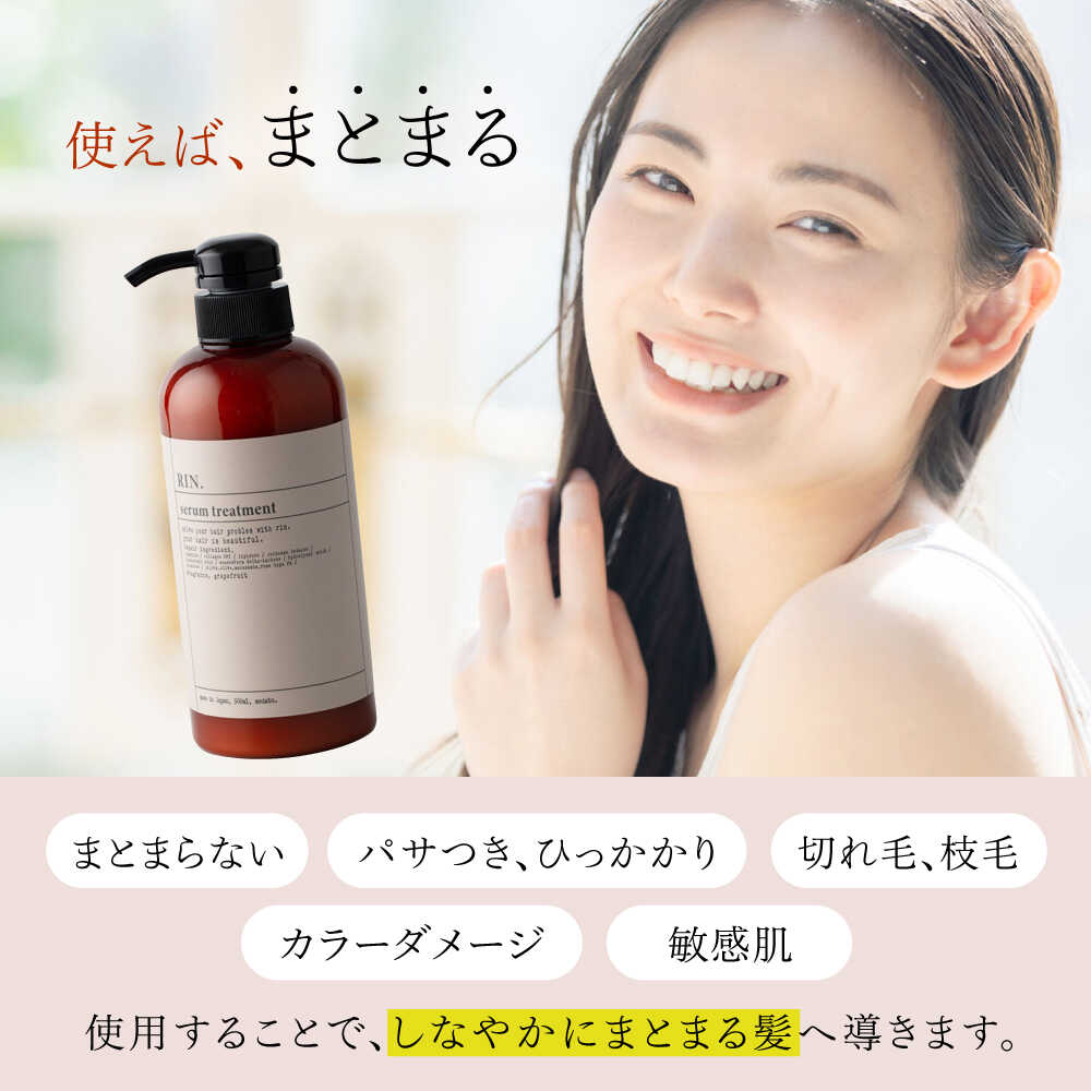 【ふるさと納税】【単品＆選べる定期便】RIN. トリートメント詰替 1,000ml シャンプー 美容室専売 サロン 専売 ダメージ ヘアケア ダメージケア つめかえ 髪質改善 美髪 詰替え 詰め替え 大容量 ケラチン アミノ酸 メンズ レディース 大阪府高槻市/株式会社sodatu.[AOCK013]