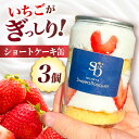 【ふるさと納税】ショートケーキ缶3個 お菓子 おかし スイーツ おやつ ケーキ缶 ショートケーキ いちご 冷凍 映え 可愛い 人気 ギフト ご褒美 お洒落 チョ...