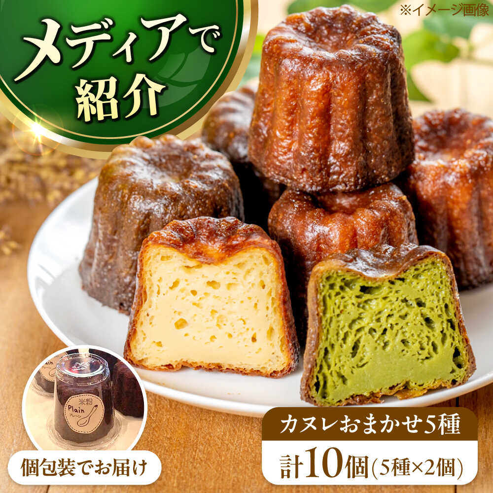 【ふるさと納税】【年内発送】【選べる発送時期】カヌレ 店主おまかせ5種 10個セット 米粉カヌレ 米粉 カヌレ グルテンフリー 国産素材 国産 個包装 10個 ...