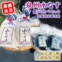 【ふるさと納税】<先行予約>北野農園 泉州水なすぬか漬5個+丸漬塩味5個