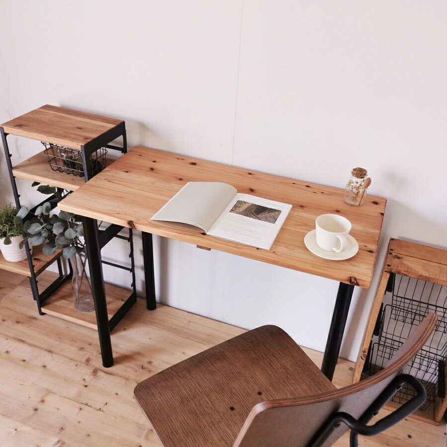 【ふるさと納税】デスク『無垢材／圧着タイプ』ライトブラウン (選べるサイズ：900×450／1000×500)｜組立 工具不要 テーブル ワークデスク PCデスク 机 リモートワーク 家具 インテリア 書斎 子供部屋 リビング [2460][2462][2487]