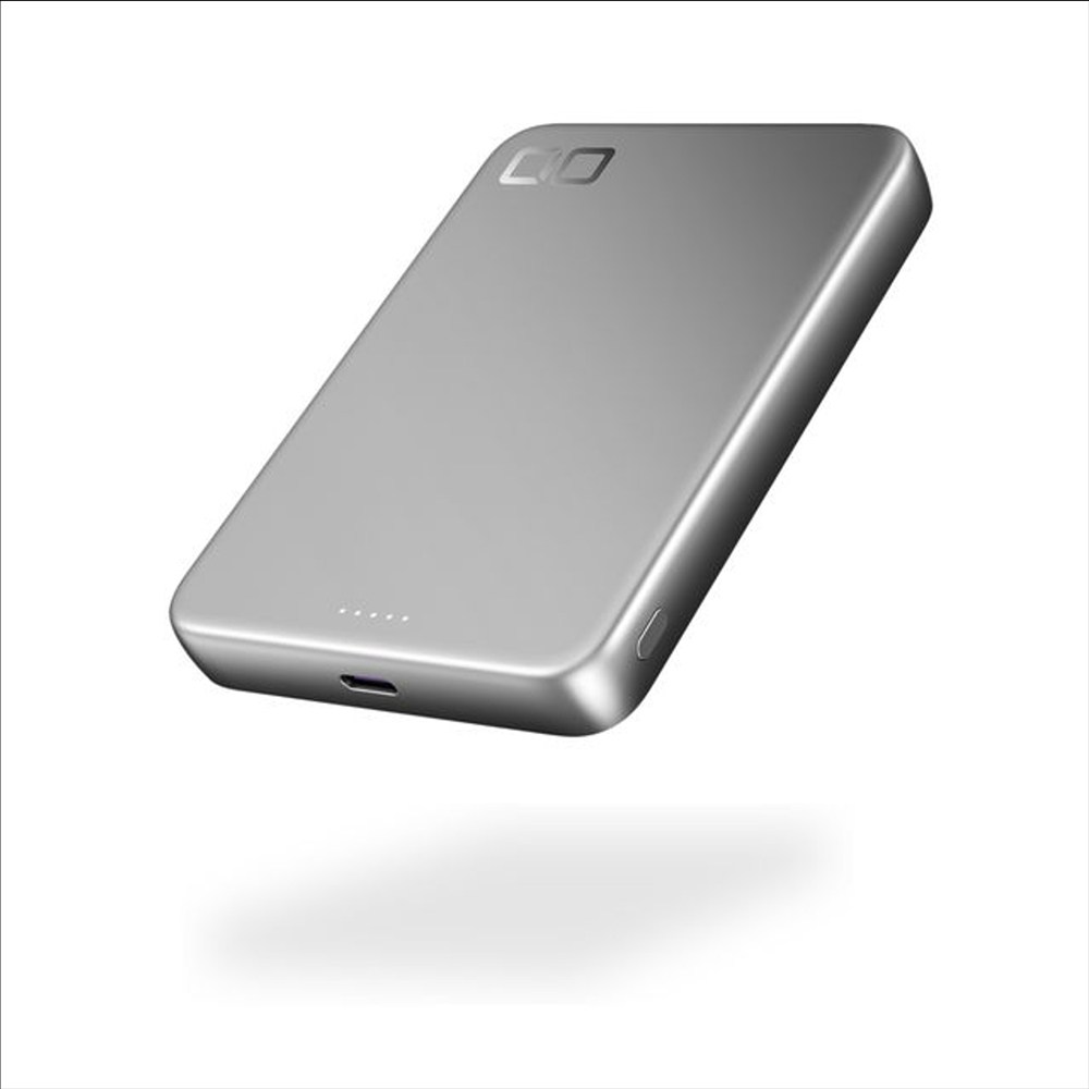 【ふるさと納税】CIO モバイルバッテリー 8000mAh SMARTCOBY SLIM II Wireless 2.0 8K シルバー｜小型 軽量 おしゃれ 便利 [2653]