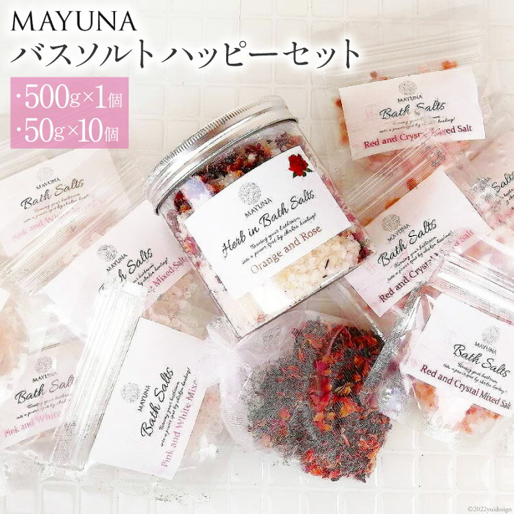 【ふるさと納税】バスソルト ハッピーセット(500g×1個&