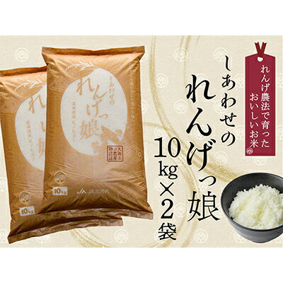 【ふるさと納税】しあわせのれんげっ娘 (精米) 10kg×2本【1009774】