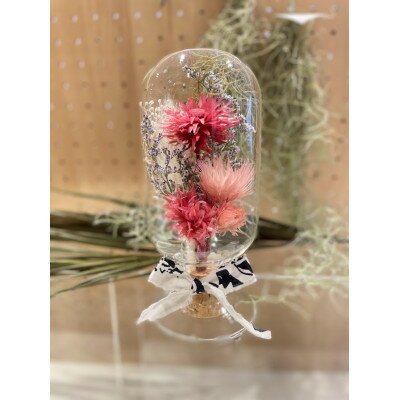 【ふるさと納税】【赤ピンク系】天球bottle flowers　Lsize【1308096】