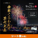 【ふるさと納税】第4回水都くらわんか花火大会 枚方会場 有料席 シート席 定員6名【1653904】