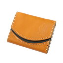 【ふるさと納税】【ちゃんと地球に還る革】クアトロガッツ ミニ財布 小さいふ。ペケーニョ キャラメル 栃木レザー【1270358】