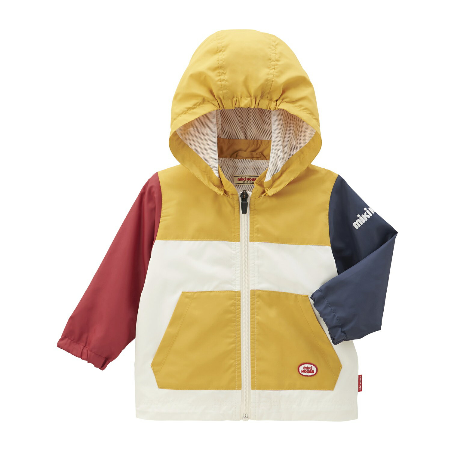 【ふるさと納税】P110 ミキハウス ウインドブレーカー(赤×紺) 90〜130cm【mikihouse ウインドブレーカー アウター ジャケット 子供服 こど...