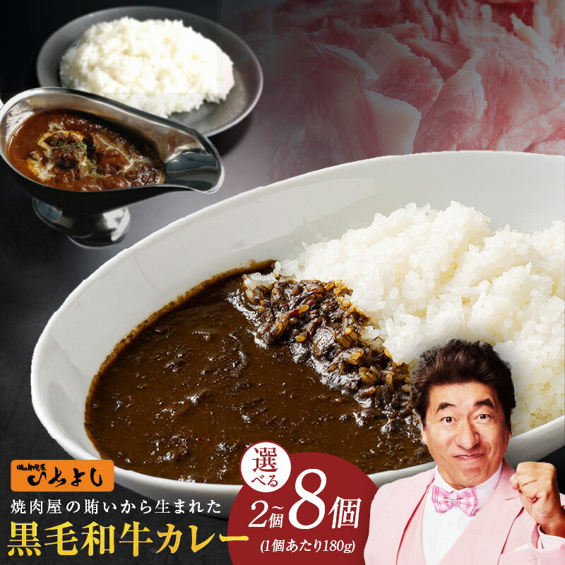 【ふるさと納税】＼内容量が選べる／ 牛肉 国産 和牛 カレー 180g 2個 / 4個 / 8個 焼肉問屋いちよし ..