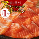 【ふるさと納税】サーモン 刺身 切り落とし 1kg アトランティックサーモン 大容量 500g × 2パック 鮭 海鮮 生食用 カルパッチョ パスタ 寿司