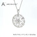 【ふるさと納税】プラチナ ダイヤ ペンダント 計 0.7ct アルカンシェル レディース ネックレス ジュエリー アクセサリー ギフト プレゼント 贈り物 お祝 煌めく 鑑別機関の鑑別書付き 天然ダイ…