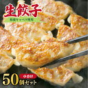 【ふるさと納税】生餃子50個セット 甘いと評判の松波キャベツ使用！まずはお試し