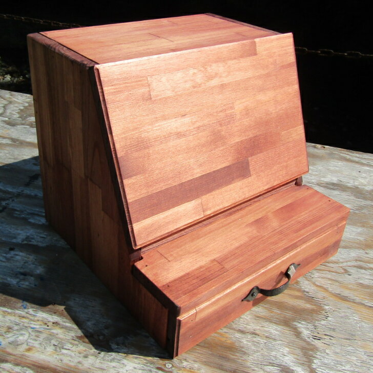 【ふるさと納税】手作り木製 小さなお仏壇 ライティングデスク（前倒しタイプ）