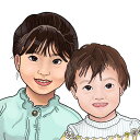 【ふるさと納税】プレゼントにピッタリ!似顔絵アート 2名