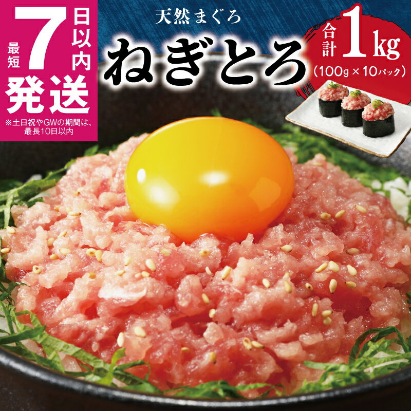 55位! 口コミ数「16件」評価「4.44」＼最短7営業日以内発送／ ＼発送時期が選べる／ 天然鮪使用 まぐろたたき 1kg 小分け 100g×10パック