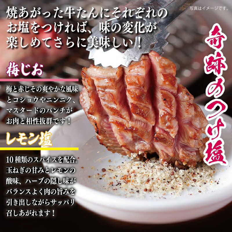 【ふるさと納税】焼き肉専門店の梅じお＆レモン塩 各90g×3本 合計6本 食べ比べセット