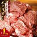 【ふるさと納税】牛肉 ハラミ 1kg（250g×4） 【丸善