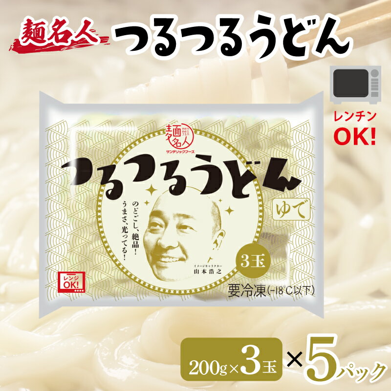 麺名人 つるつるうどん 15食 個包装