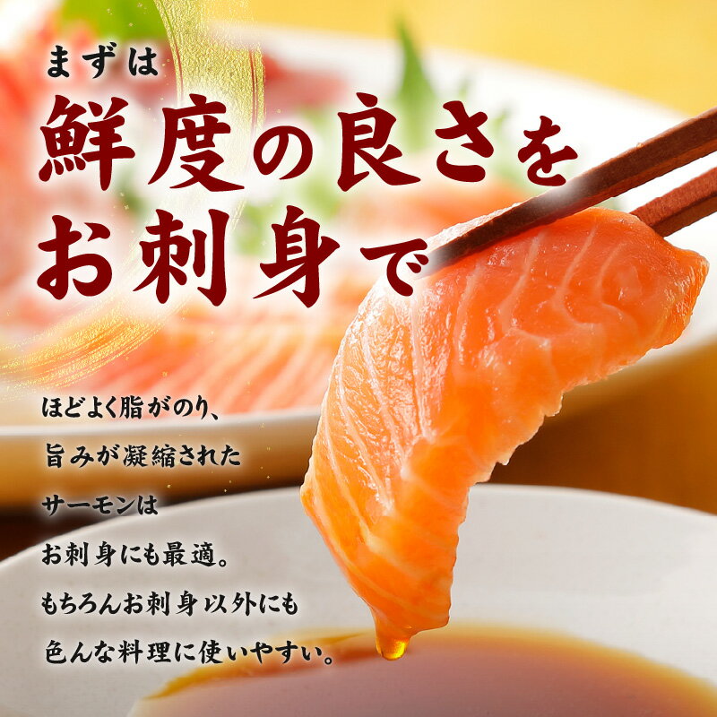 【ふるさと納税】サーモン 切り落とし 定期便 900g×全3回 便利な小分け 300g×3P 訳あり サイズ不揃い【毎月配送コース】