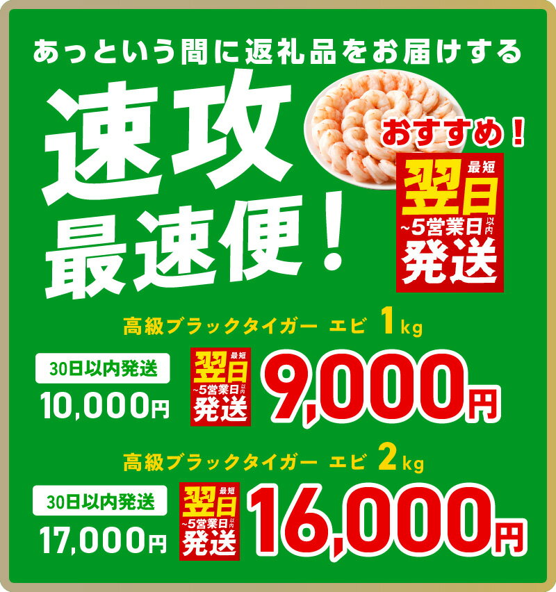 【ふるさと納税】＼最短5営業日以内発送／ エビ 高級 ブラックタイガー 大型 むきえび むき身 背ワタなし プリプリ バーベキュー エビチリ エビマヨ エビフリット に おすすめ 食品 お取り寄せ お取り寄せグルメ 送料無料 泉佐野市 ＼レビューキャンペーン／